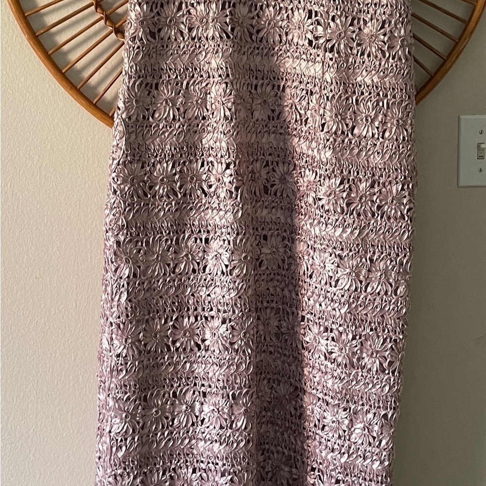 JS Collections Cutout Back Soutache Gown in Pink Sz 14 - Picture 6 of 16